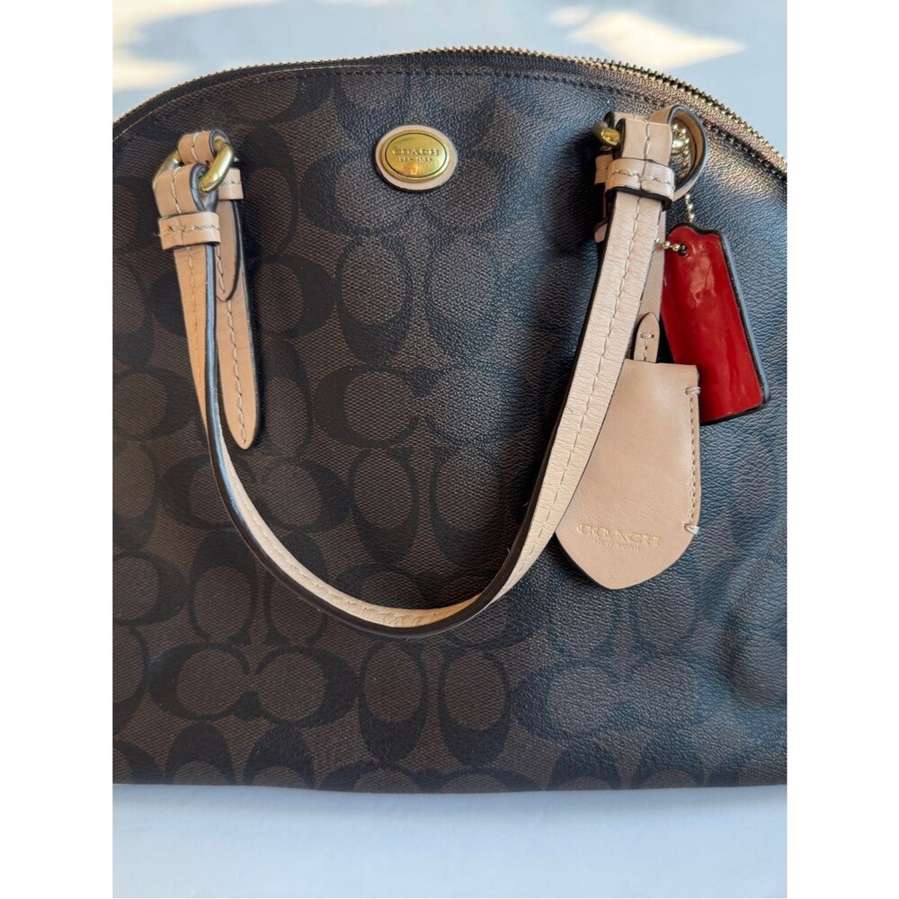 Coach Peyton Signature Cora Domed Satchel (Style Number: F26184).
